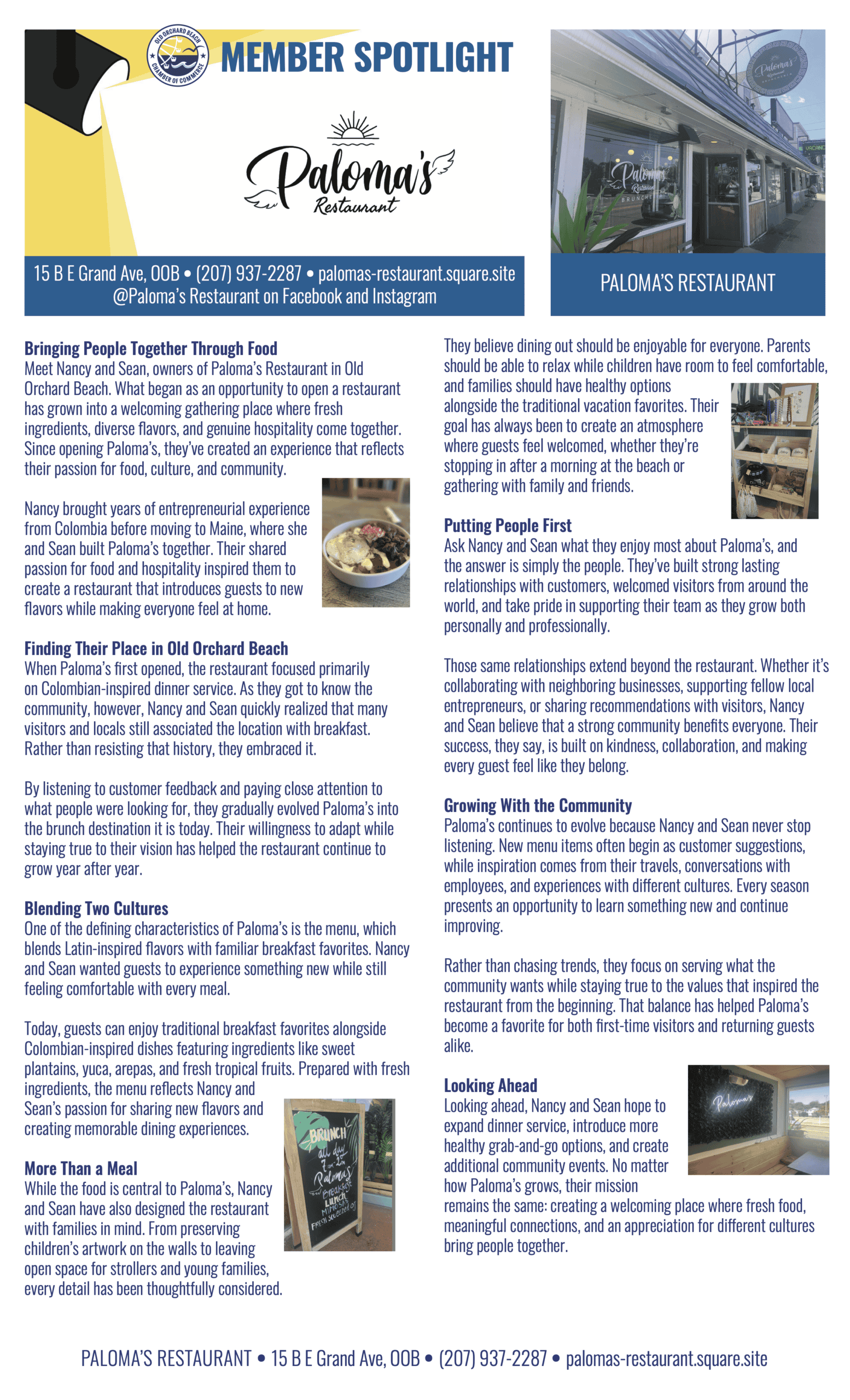 Paloma's Member Spotlight